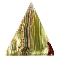 Multicolor/Green Solid Onyx Pyramid (Large)