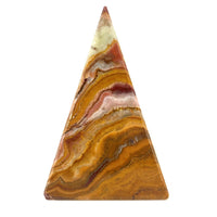 Multicolor/Green Solid Onyx Pyramid (Small)