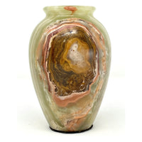 Multicolor/Green Onyx Vase