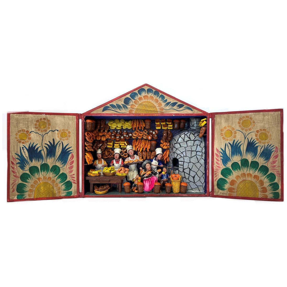 Claudio Jimenez Handpainted Folk Art Retablo