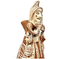 Peruvian Folk Art Musician Measuring 17 Inches Tall by 7 Inches Diameter