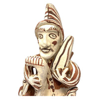 Peruvian Folk Art Musician Measuring 17 Inches Tall by 7 Inches Diameter