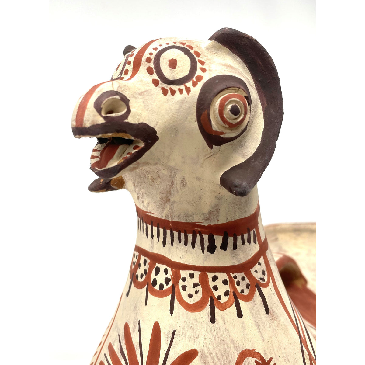 Large Folk Art Llama from Peru Measuring 12 Inches Tall by 12 Inches Long