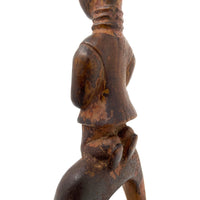 Baule-Style Female Figural Sling Shot from Ivory Coast/Côte d’Ivoire