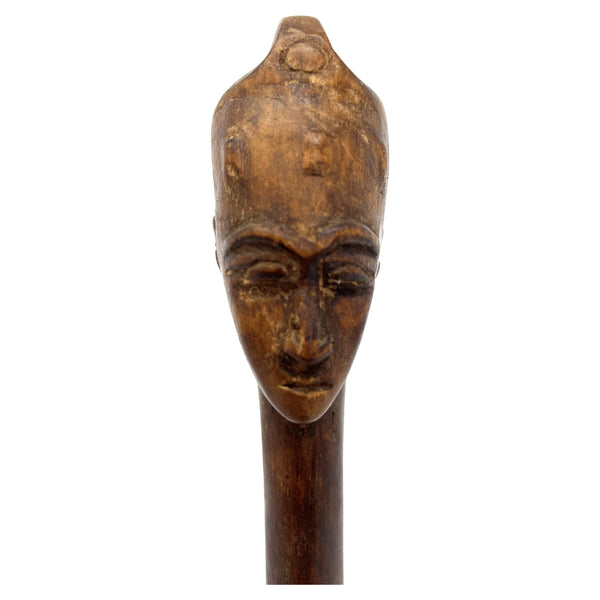 Baule Spoon with Female Head from Ivory Coast/Côte d’Ivoire