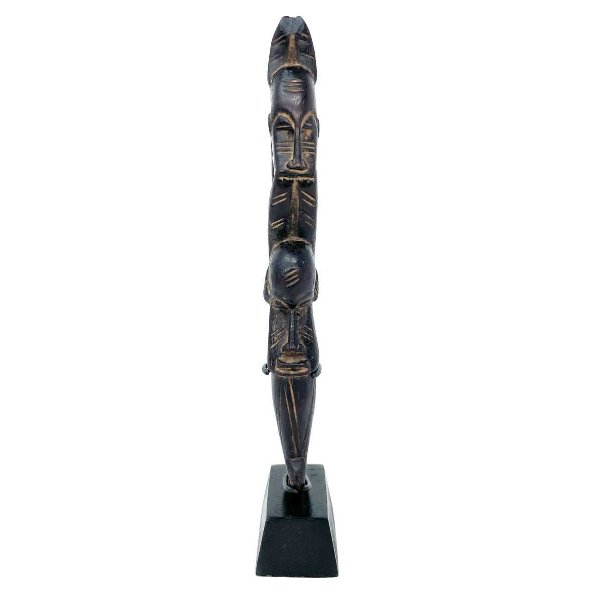 Baule Hand Carved Wooden Gong Beater from Ivory Coast/Côte d’Ivoire