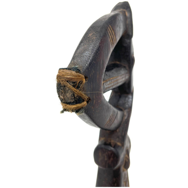 Baule Hand Carved Wooden Gong Beater from Ivory Coast/Côte d’Ivoire