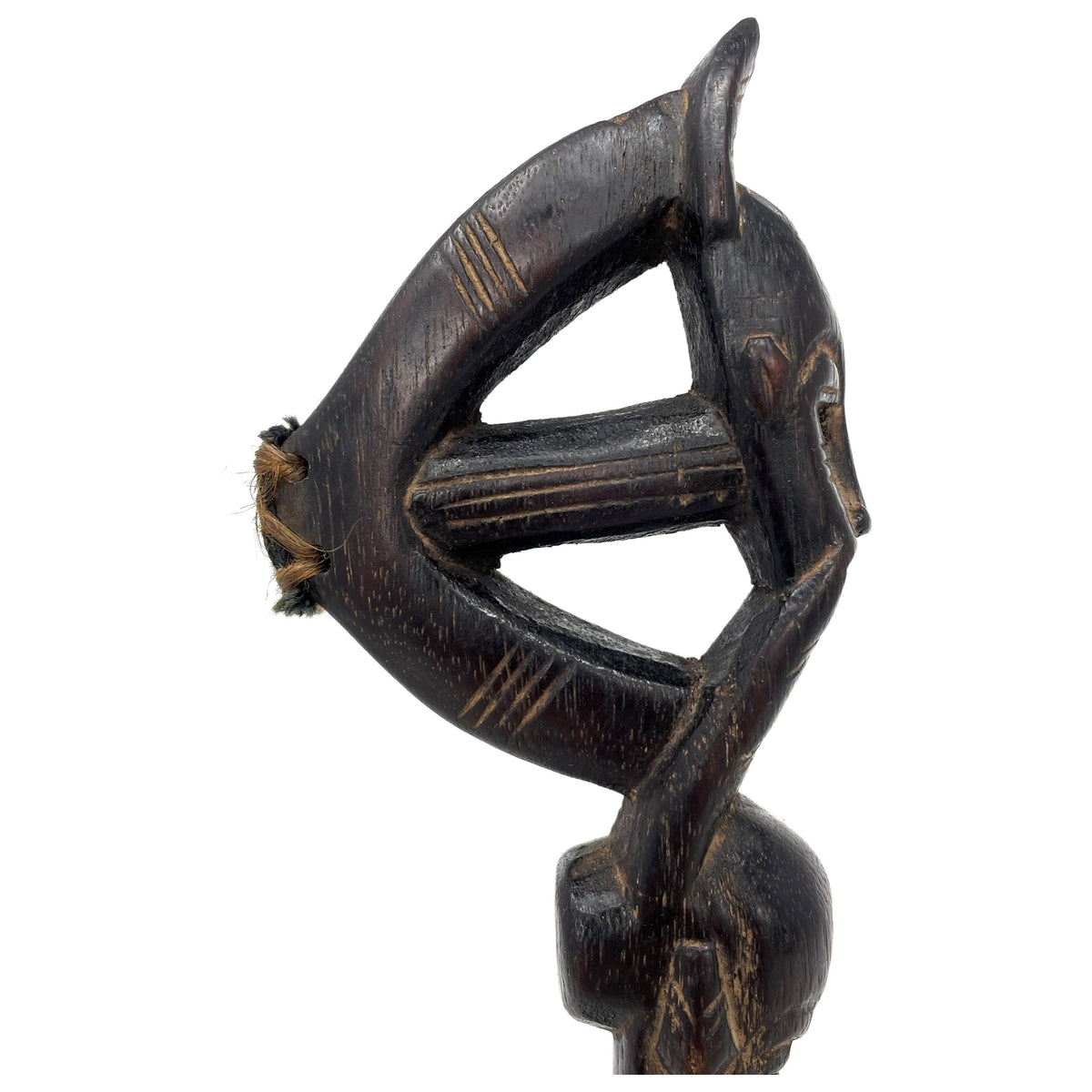 Baule Hand Carved Wooden Gong Beater from Ivory Coast/Côte d’Ivoire