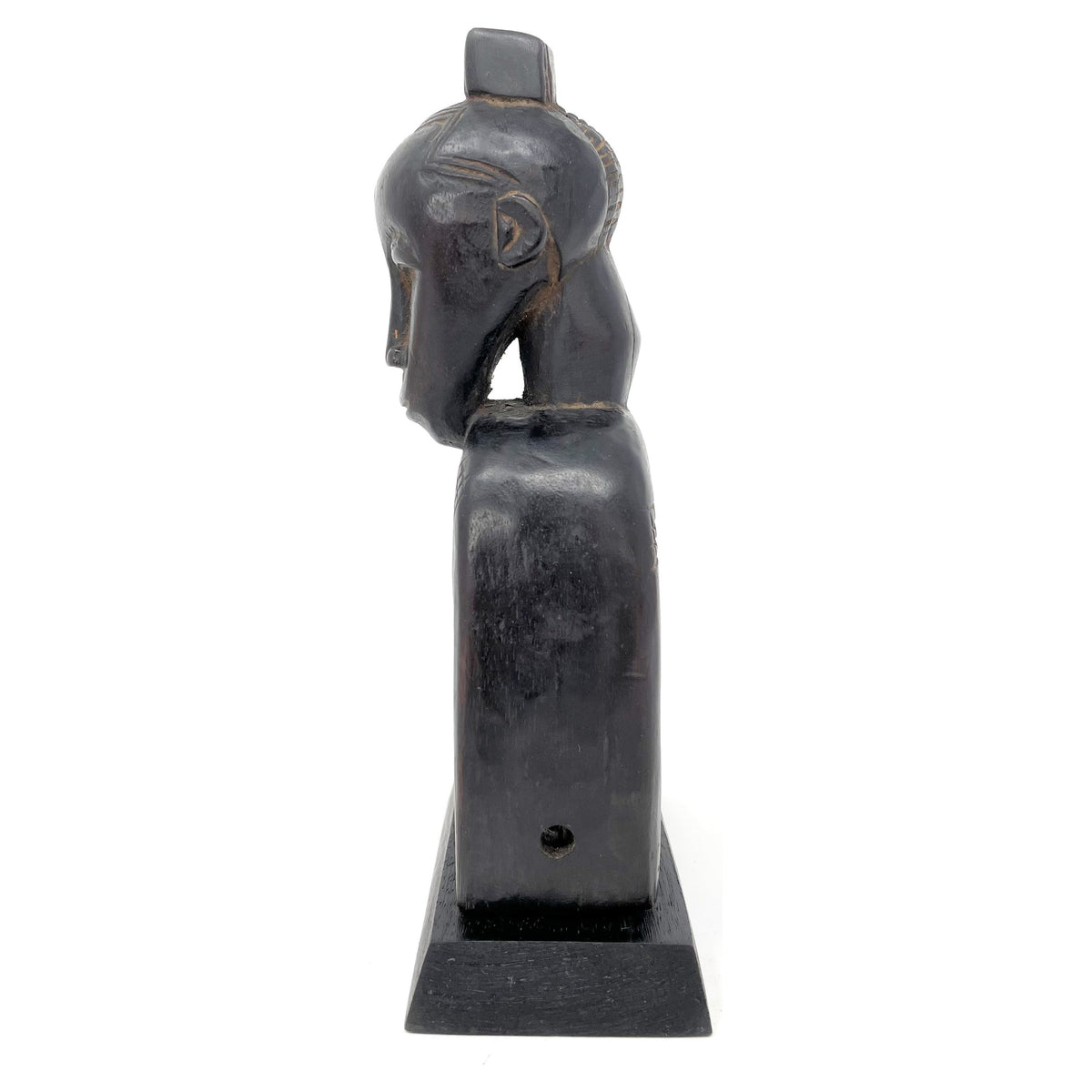 Baule-Style Heddle Pulley with Female Head from Ivory Coast/Côte d’Ivoire