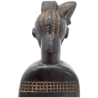 Baule-Style Heddle Pulley with Female Head from Ivory Coast/Côte d’Ivoire