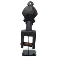 Baule-Style Heddle Pulley with Male Head from Ivory Coast/Côte d’Ivoire