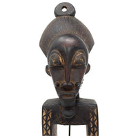 Baule-Style Heddle Pulley with Male Head from Ivory Coast/Côte d’Ivoire