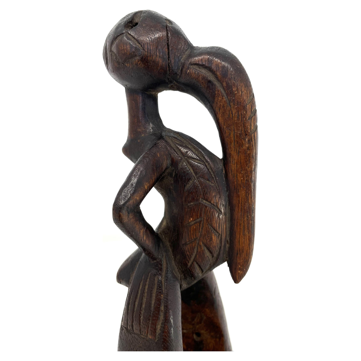 Senofu-Style Heddle Pulley with Female Head from Ivory Coast/Côte d’Ivoire