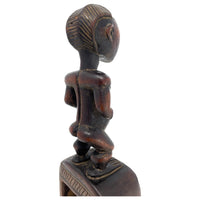 Baule-Style Heddle Pulley with Anthropomorphic Figure from Ivory Coast/Côte d’Ivoire