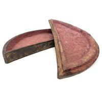 Crescent Shaped Kuba Wooden Tukula Box from Congo