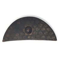 Crescent Shaped Kuba Wooden Tukula Box from Congo