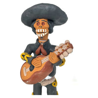 5-Piece Folk Art 'Día de los Muertos' Mariachi Band from Metepec, Mexico - 13.5" H X 5" Diam (Each)