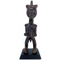 Yaka-Style African Wood Carved Male Figure from Congo