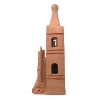 Vintage Folk Art Church from Puebla, Mexico - 13" H X 7.75" W X 5.25" D