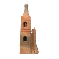 Vintage Folk Art Church from Puebla, Mexico - 13" H X 7.75" W X 5.25" D