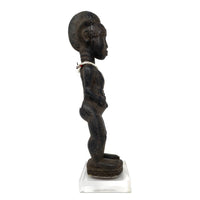 Baule Hand Carved Colonial Period Male Ancestor Figure from Ivory Coast/Côte d’Ivoire