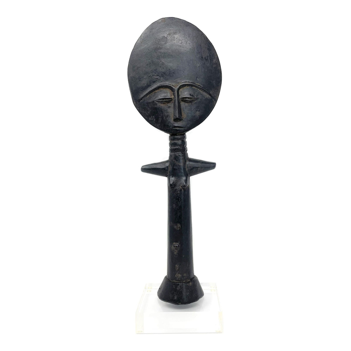 Ashanti/Akua Ba Fertility Doll from Ghana - 14.25" H X 4.62" W X 2.25" D