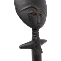 Ashanti/Akua Ba Fertility Doll from Ghana - 14.25" H X 4.62" W X 2.25" D