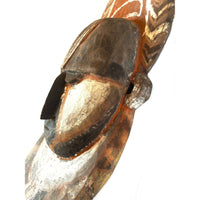 Abelam Wooden Mask from East Sepik Region, Papua New Guinea/Oceania - 26" H X 10.5" W X 3.75" D