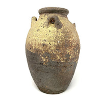 Chinese Ming Dynasty Jar-Shaped Martaban Pot with Three Handles - 11.5" H X 8" Diam.