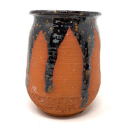 Rust/Brown Vintage Studio Pottery 1976, Signed - 5.5" H X 4.25" Diam.