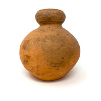 Chinese Ming Dynasty Bulbous-Shaped Rust & Brown Martaban Pot - 8.5" H X 8" Diam.