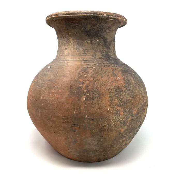 Chinese Ming Dynasty Brownish-Gray Martaban Earthenware Pot.