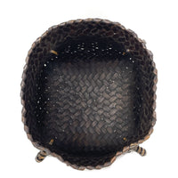 Small Intricately Woven Snail Basket 5 Inches Tall by 5 Inches Diameter from the Philippines