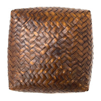 Intricately Woven Snail Basket Measuring 6 Inches Tall by 7 Inches Diameter with Rich Dark Patina from the Philippines