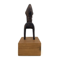 Vintage Baule Hand Carved Heddle Pulley with Wooden Base from Ivory Coast/Côte d’Ivoire