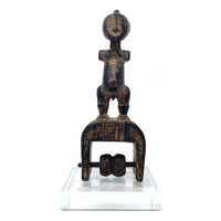 Baule-Style Heddle Pulley with Anthropomorphic Figure from Ivory Coast/Côte d’Ivoire