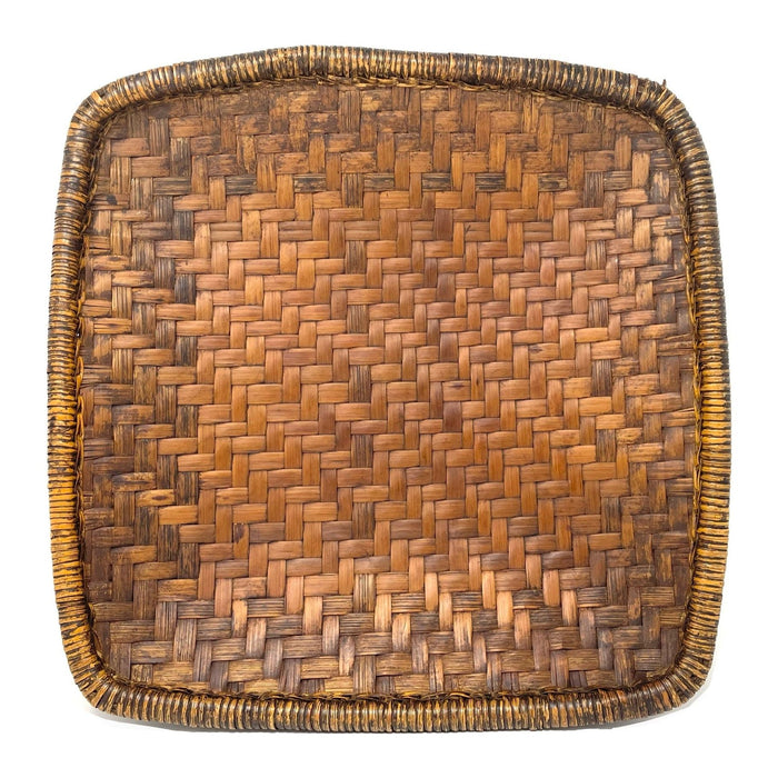 Mid-Century Philippine Ifugao Winnowing Basket - 20" L X 20" W