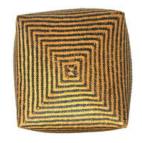 Intricately Woven Vintage T'boli Basket with Lid and Geometric Designs from the Philippines - 10.5" H X 11" L X 11" W