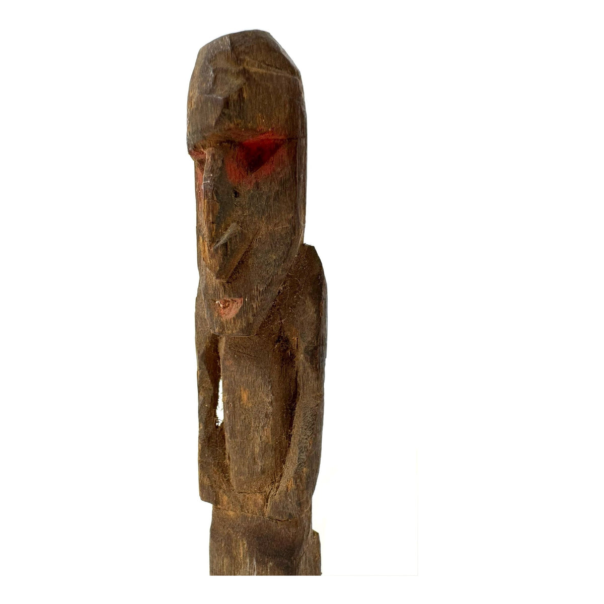 Papua New Guinea (PNG) Sepik River Ancestral Figure with Wood Base Measuring 8.75 Inches Tall