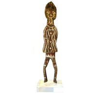 Bioma Spirit Figure from Papua New Guinea (PNG)/Oceania Free-Standing on Acrylic Base - 34.5" H X 6.25" W X 1" D