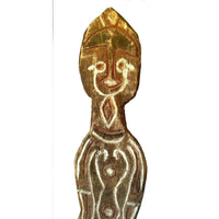 Bioma Spirit Figure from Papua New Guinea (PNG)/Oceania Free-Standing on Acrylic Base - 34.5" H X 6.25" W X 1" D