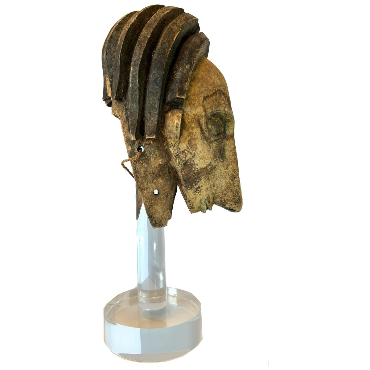 Bamana Marionette Head/Mask from Mali - 23.5" H X 9" W X 9.5" D