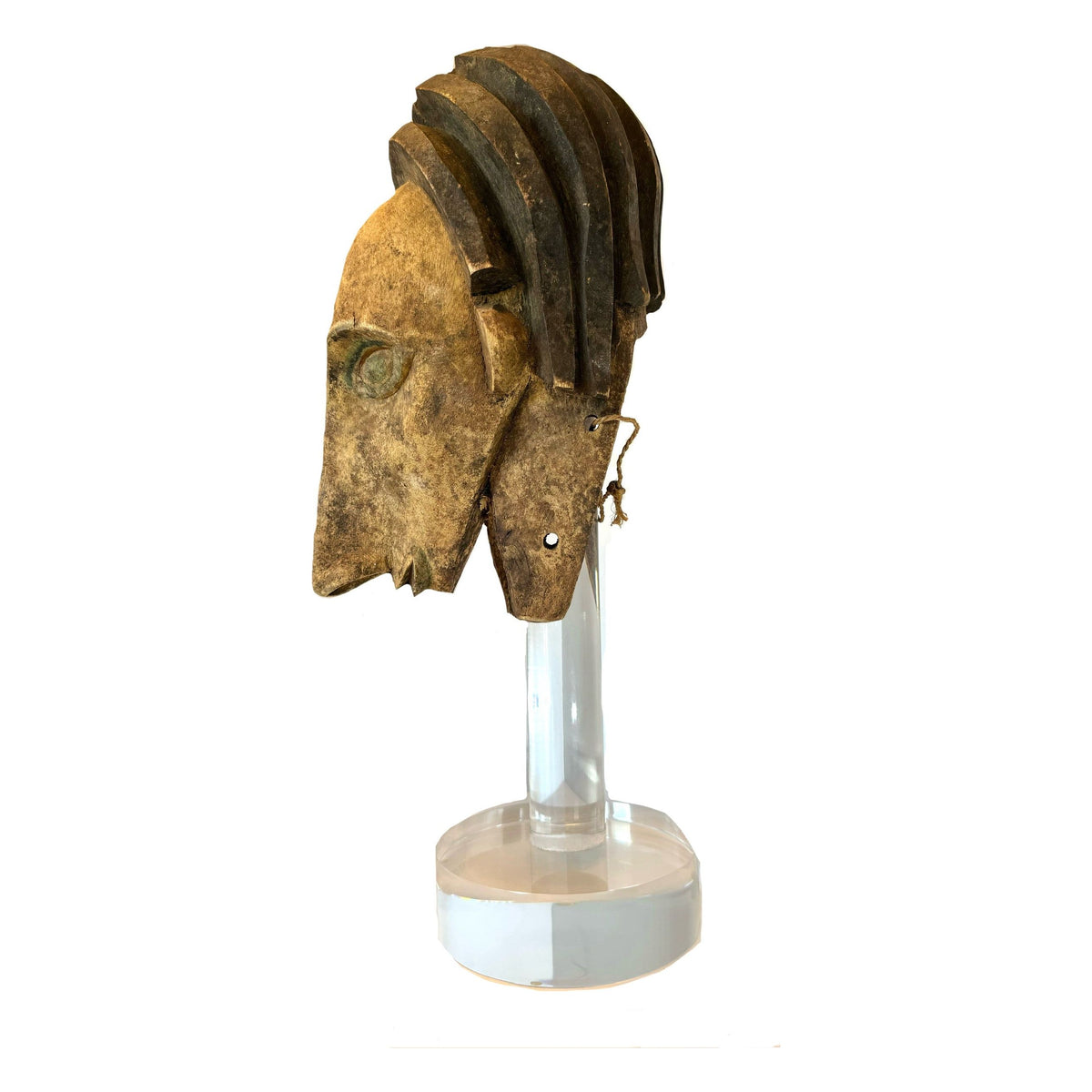 Bamana Marionette Head/Mask from Mali - 23.5" H X 9" W X 9.5" D