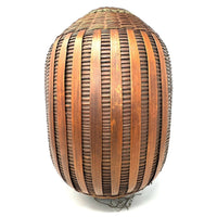 Vintage Barrel-Shaped Fish Trap Basket from the Philippines - 17" H X 11.5" Diam.