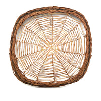 Kokolongkoy Fish Drying Basket Tray with Geometric Web-Like Pattern from the Philippines - 18" L X 17.5" W X 2.75" H