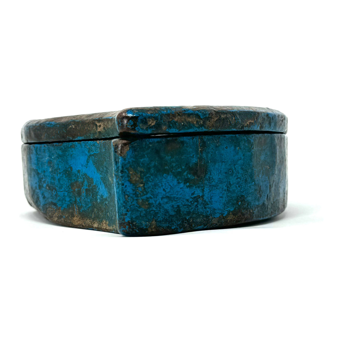 Vintage Blue/Turquoise Colored Indian Kumkum/Tikka Spice Box