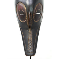 Antique Guro Antelope Mask 'Zamble' from Ivory Coast - 22.25" H X 5" W X 6.75" D