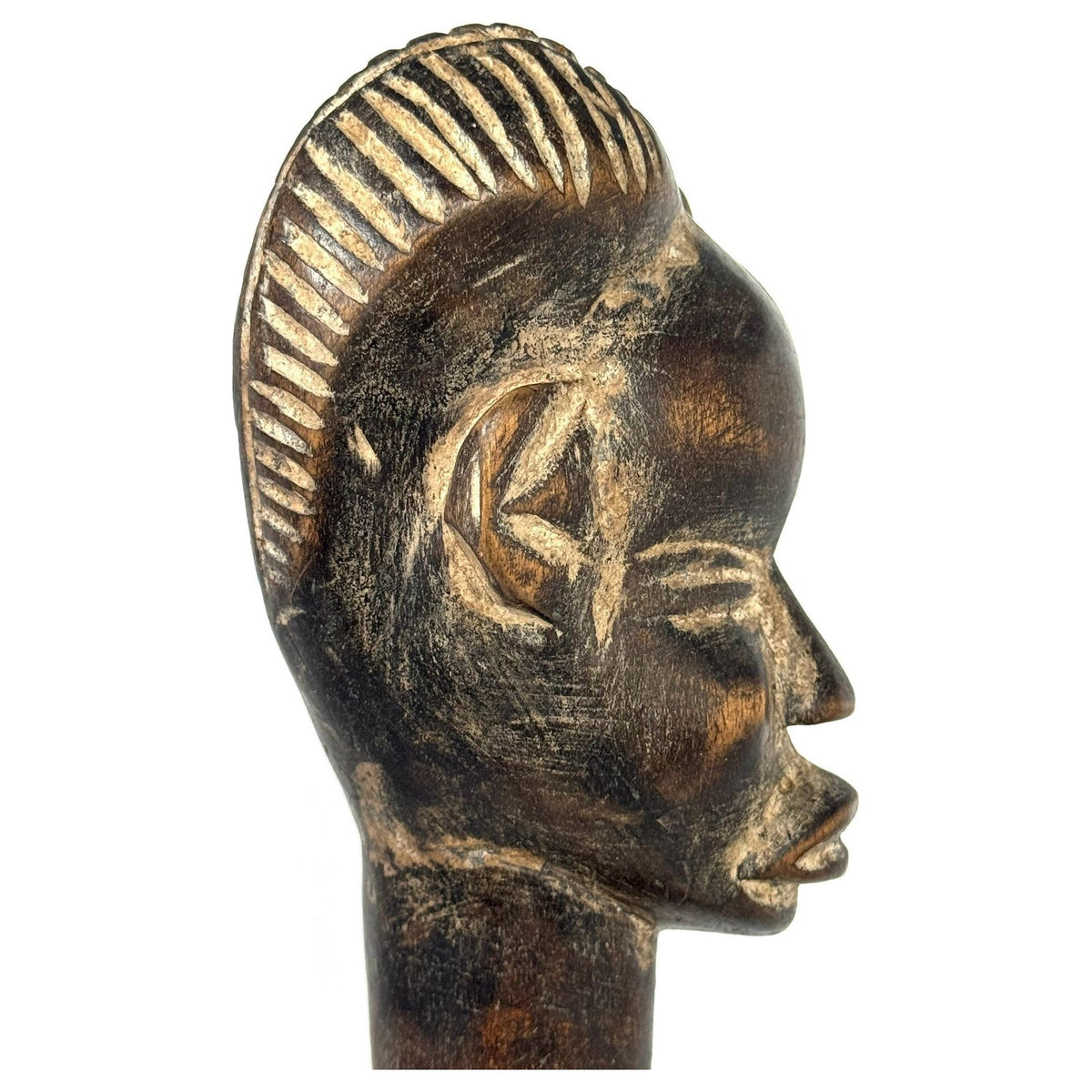 Dan Ceremonial Spoon/Ladle with Female Head from Ivory Coast/Côte d’Ivoire