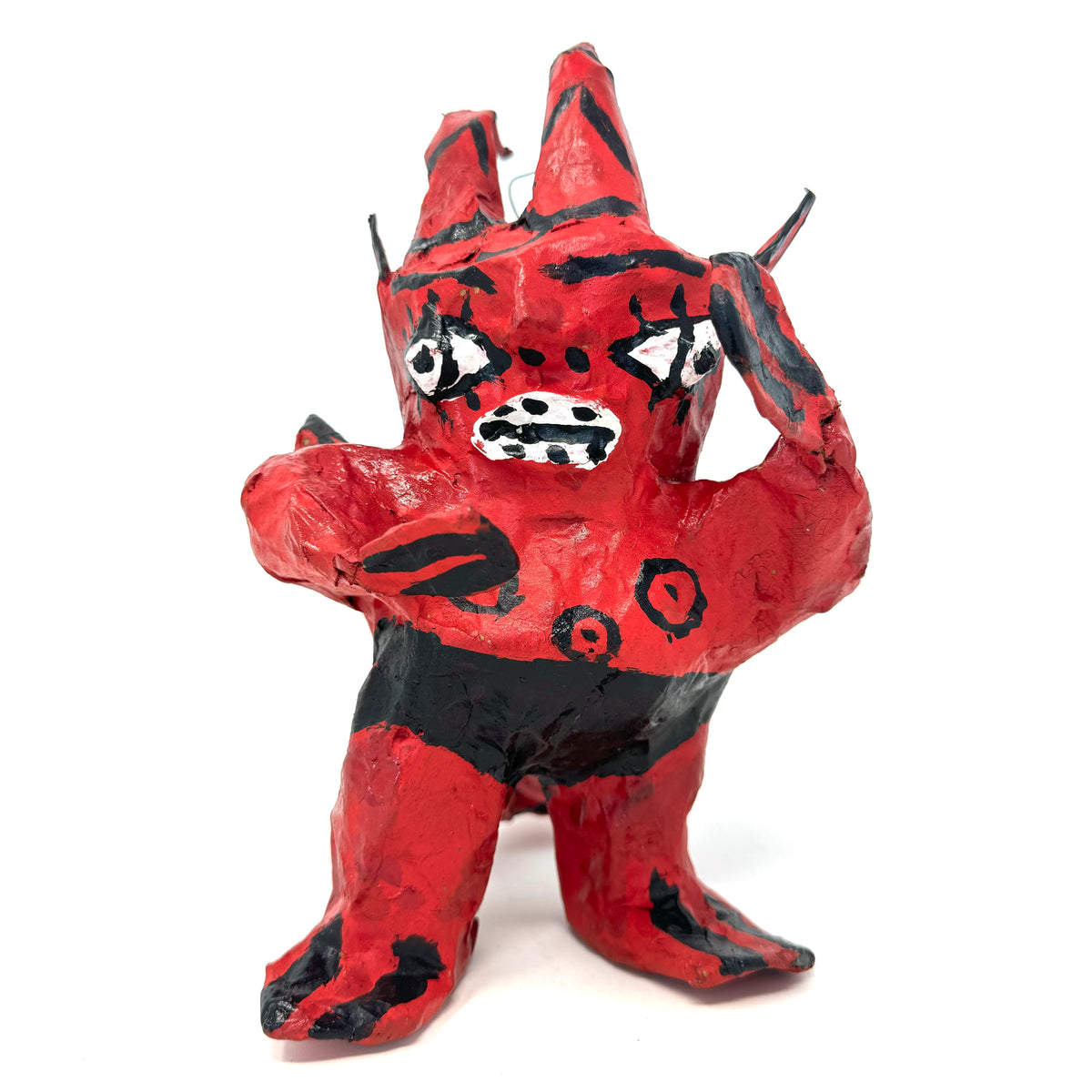 Vintage Painted Paper Mache 'Little Devil'/'Diablito' from Mexico