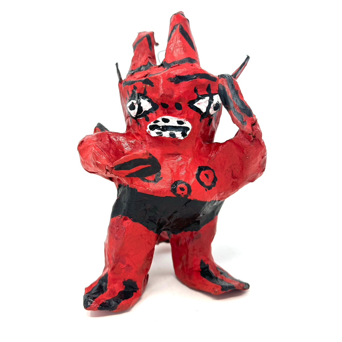 Vintage Painted Paper Mache 'Little Devil'/'Diablito' from Mexico